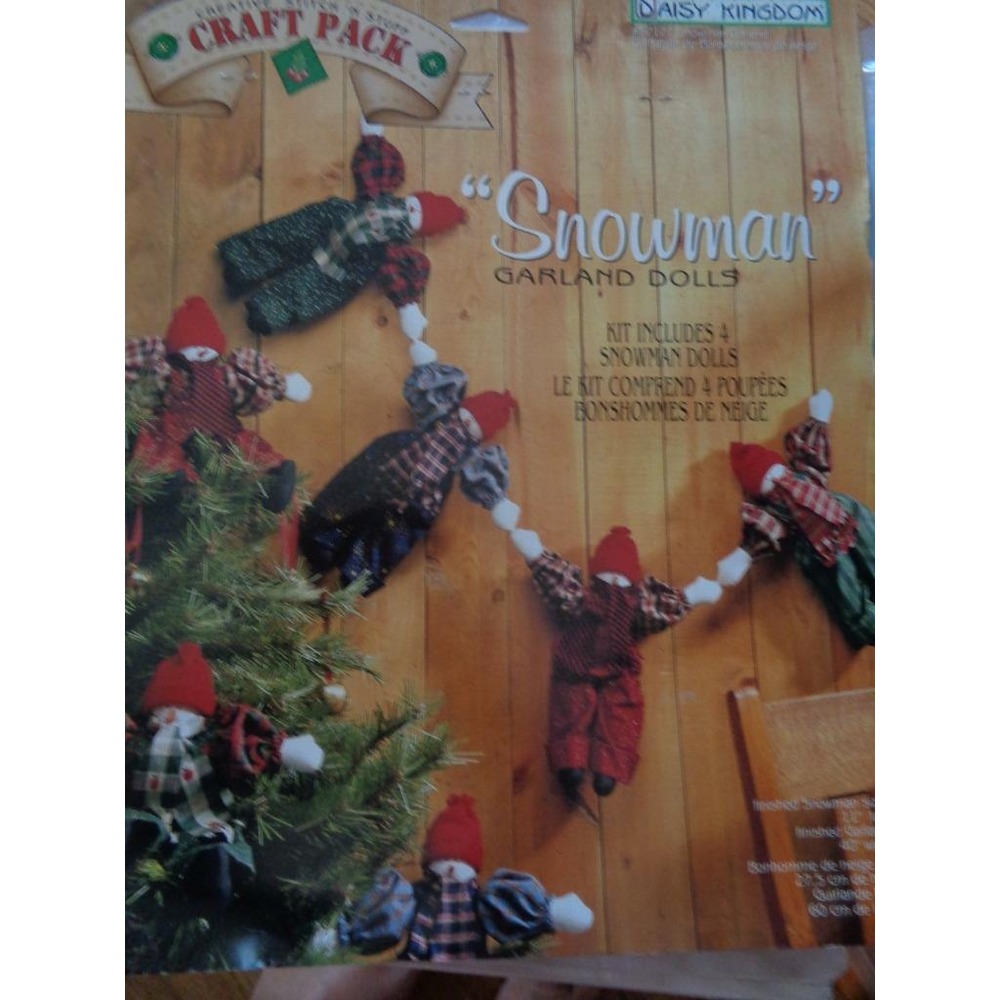 Daisy Kingdom Snowman Garland Doll Kit